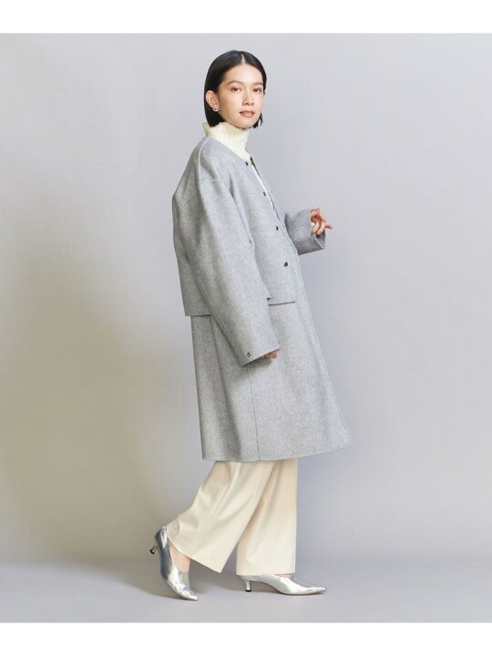 楽天市場】【SALE／70%OFF】ノーカラー リバー コート -3WAY 
