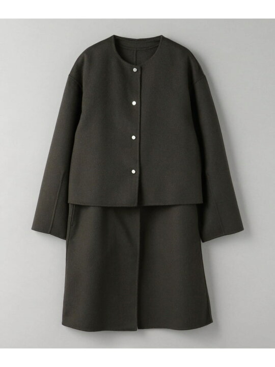 楽天市場】【SALE／70%OFF】ノーカラー リバー コート -3WAY 
