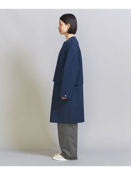 楽天市場】【SALE／70%OFF】ノーカラー リバー コート -3WAY 