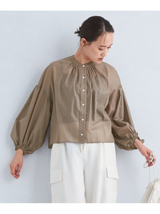 楽天市場】【SALE／70%OFF】シアー ギャザー ハオリ ロングスリーブ 