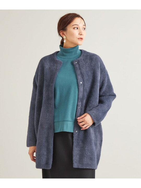 楽天市場】【SALE／60%OFF】フェザーヤーン ニットコート ＜A DAY IN 