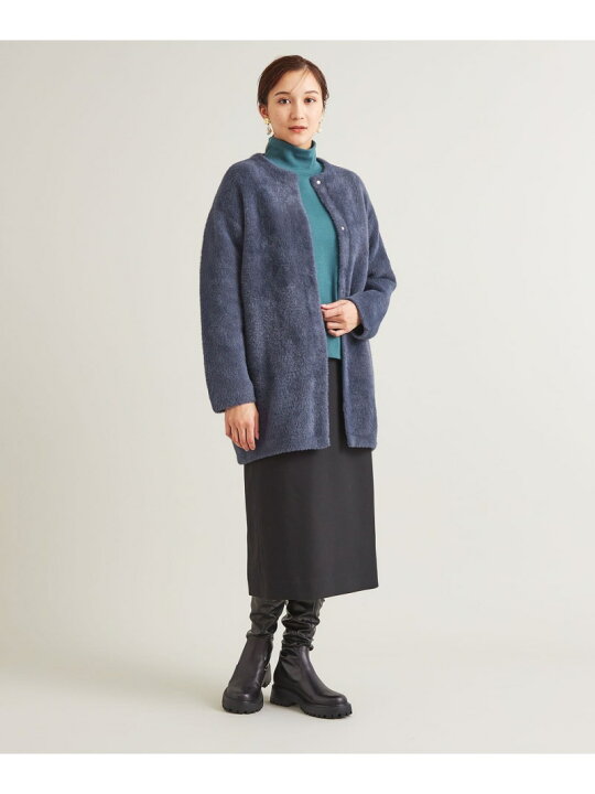 楽天市場】【SALE／60%OFF】フェザーヤーン ニットコート ＜A DAY IN 