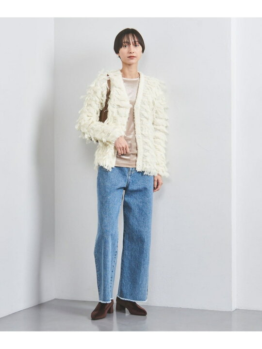 楽天市場】【SALE／60%OFF】ループ フリンジ オーバー ニット 