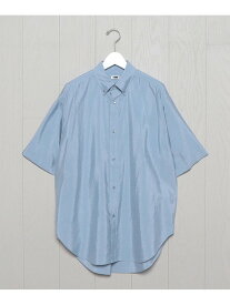 【SALE／50%OFF】＜H＞SILK NYLON PREPPY BD SHORT SLEEVE SHIRT/シャツ BEAUTY&YOUTH UNITED ARROWS ユナイテッドアローズ アウトレット トップス シャツ・ブラウス ブルー ブラック【RBA_E】【送料無料】[Rakuten Fashion]