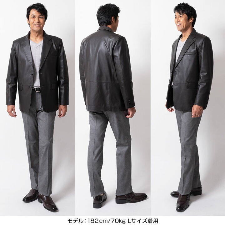 楽天市場】【23:59迄 全品 P5倍】レザー ジャケット メンズ ラムレザー 