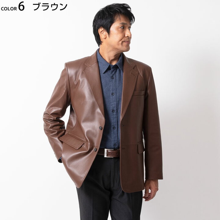 楽天市場】【23:59迄 全品 P5倍】レザー ジャケット メンズ ラムレザー 