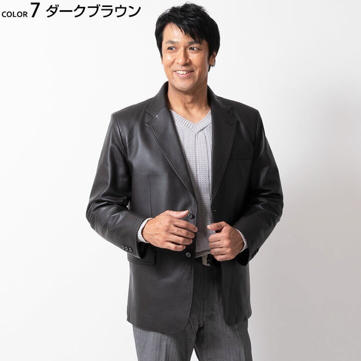楽天市場】【23:59迄 全品 P5倍】レザー ジャケット メンズ ラムレザー 