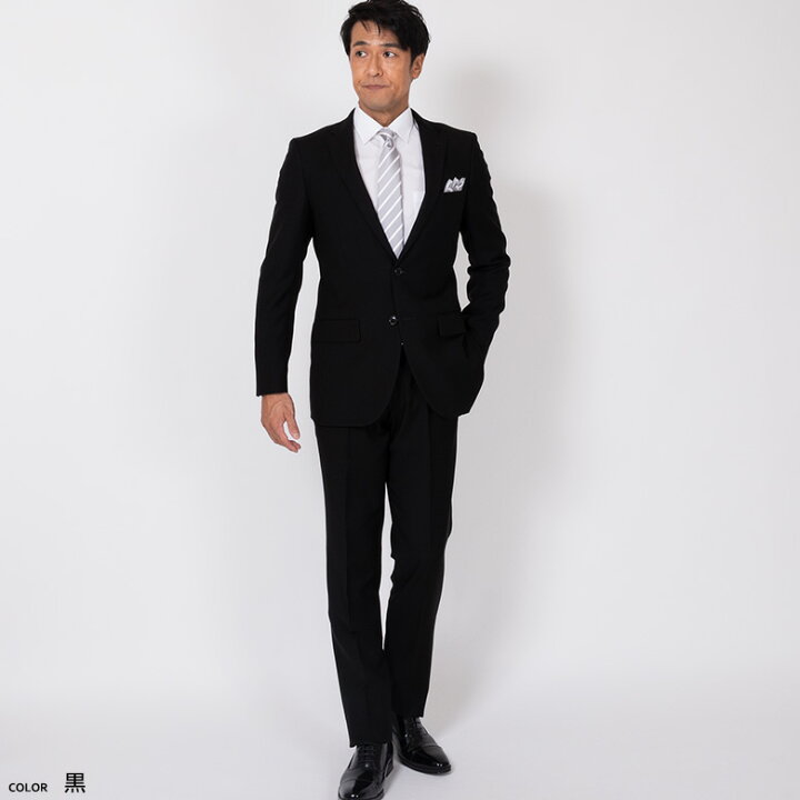 楽天市場 礼服 フォーマルスーツ メンズ シングル スタイリッシュスリム ブラックフォーマル オールシーズン ノータックアジャスター 結婚式 喪服 5000 送料無料 メンズスーツ United Gold