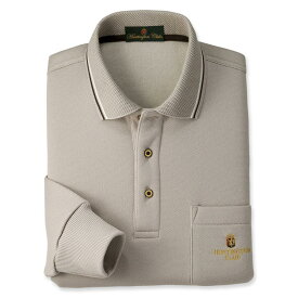 【メーカー直販】 ポロシャツ 長袖 鹿の子厚手 裏起毛 あったか メンズ 紳士 シニア プレゼント 60代 70代 80代 ギフト ラッピング無料