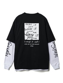 マークゴンザレス (What it isNt) アートワークレイヤードT メンズ レディース Tシャツ ストリート カジュアル スケート ブランド おしゃれ オーバーサイズ 韓国ファッション ART BY MARK GONZALES