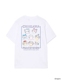 【ちいかわ】発泡プリント ピースサイン Tシャツ