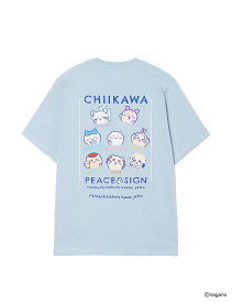 【ちいかわ】発泡プリント ピースサイン Tシャツ