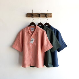 James Mortimer ジェームスモルティマー | Open Collared Shirt / Irish Linen