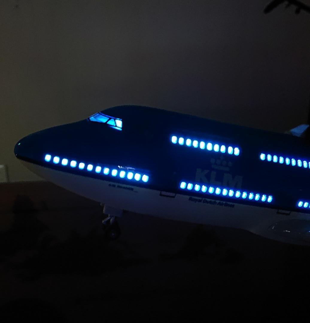 楽天市場】送料無料 模型飛行機 KLMオランダ航空 LED点灯 1/150