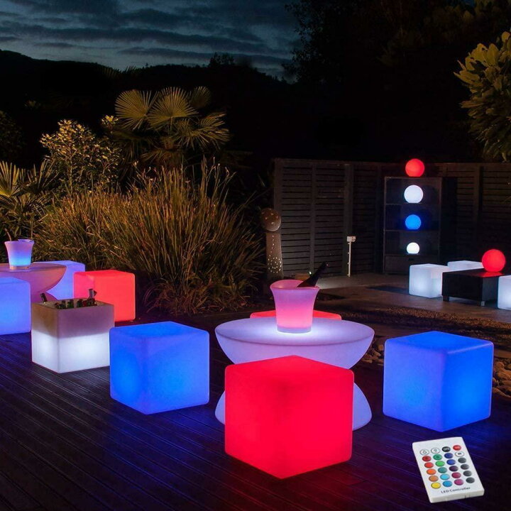楽天市場】椅子 チェア 光る椅子 LED椅子 ライトチェア サイコロ LED 