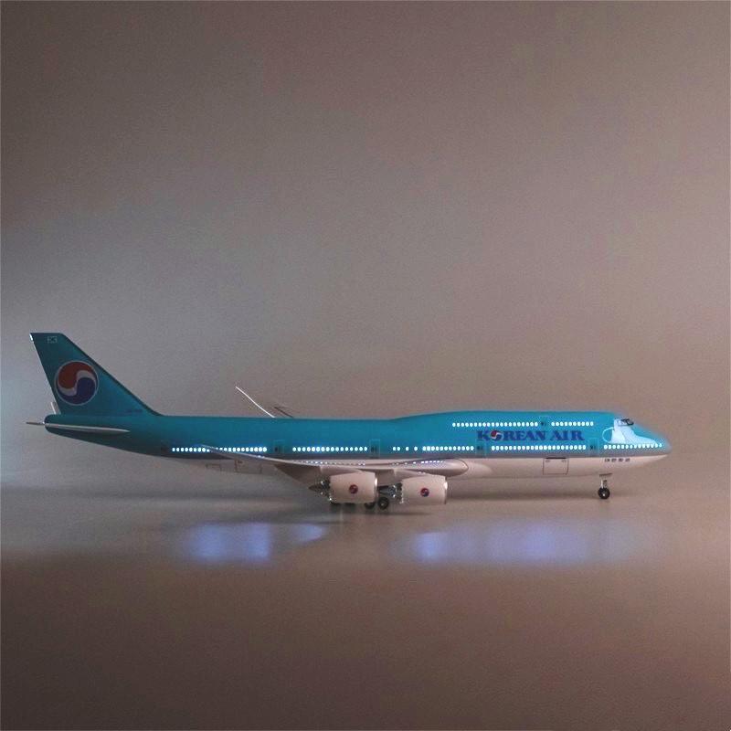 楽天市場】航空機模型 飛行機 大韓航空 コリアンエアー B747 LED点灯