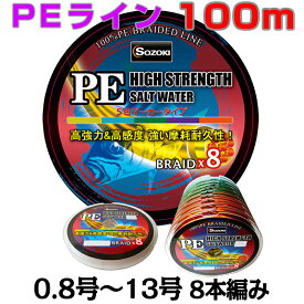 【ネコポス送料無料】強力PEライン8編/8本編み100m 【0.8号~8号】100m〜連結 PEライン船釣り5色マーカータイプ/パワープロ DEPTH-HUNTER 船/釣り糸/磯釣り/海釣り/投げ釣り/ルアー釣り/エギング/スロージギング0.8号/1号/1.5号/2号/2.5号/3号/4号/5号/6号/7号/8号/