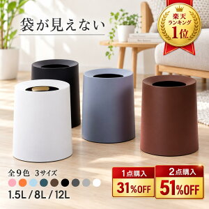 【期限限定1点31%OFF／2点51%OFF＆5倍P】【楽天ランキング1位】 ゴミ箱 おしゃれ ゴミ袋が見えない ごみ箱