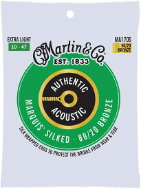 MARTIN アコースティックギター弦 AUTHENTIC ACOUSTIC Marquis Silked MA170S Extra Light .010-.047