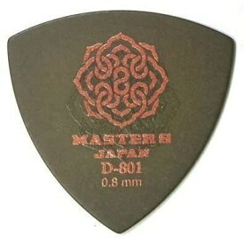 MASTER 8 JAPAN D801S-TR080 D-801 TRIANGLE HARDGRIP 0.8mm ギターピック×10枚【送料無料】