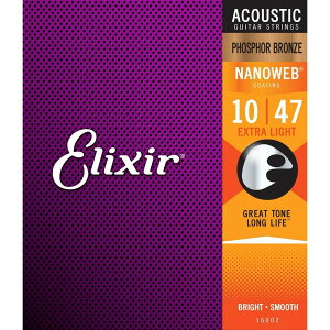 Elixir AR[XeBbNM^[ NANOWEB tHXt@[uY Extra Light .010-.047#16002yz