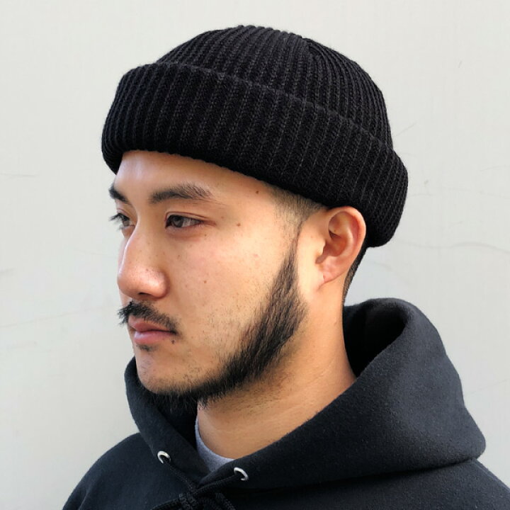 楽天市場】【ADVANCE（アドバンス）】ACRYL BEANIE(BLACK)SOLID KNIT 
