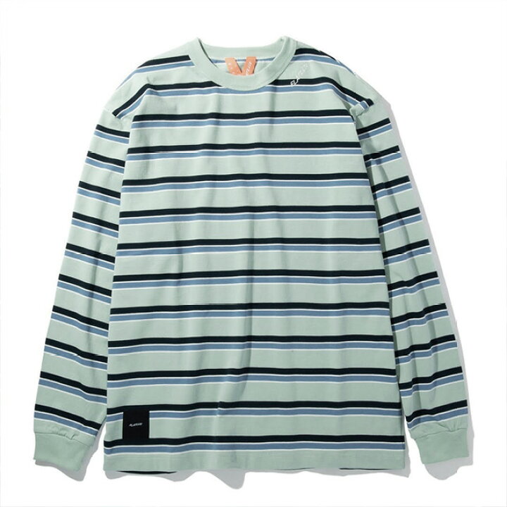 楽天市場】【FLATLUX(フラットラックス)】PIER BORDER L/S TEE(MINT 