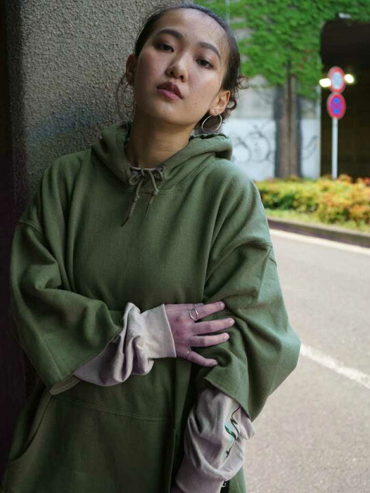 楽天市場】【FLATLUX】（フラットラックス）DISTURBED HOODIE(ARMY 