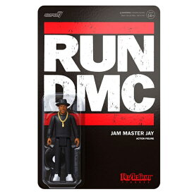 【SUPER7（スーパーセブン）】RUN DMC ReAction Figures Jam Master Jay スーパーセブン リ・アクション フィギュアランDMC　ジャムマスターJ　HIP HOP　ラッパーフィギュア　人形