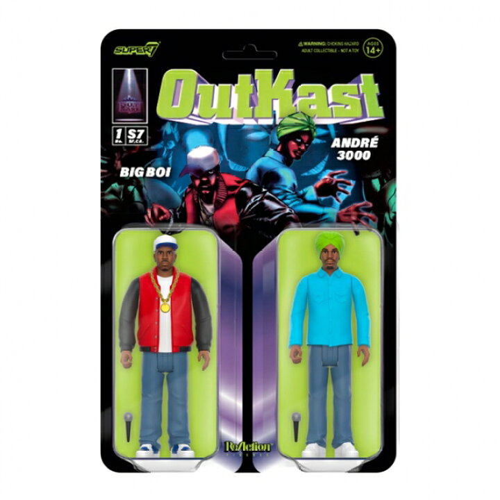 楽天市場】【SUPER7（スーパーセブン）】OutKast ReAction Figures 