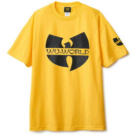 【WU-WORLD（ウータン・クラン）】WU LOGO TEE(YELLOW)WU-TANG CLAN　WU ロゴ　メンバー　Tシャツ　ビッグサイズ　大きいサイズ