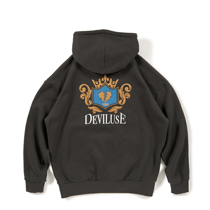 楽天市場】【Deviluse（デビルユース）】Emblem Pullover Hooded 