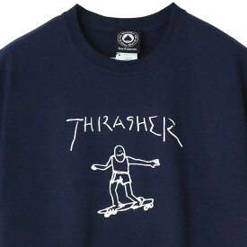 【THRASHER（スラッシャー）】GONZ S/S TEE（NAVY)スラッシャー マガジン　 マークゴンザレス　MAG ロゴ　Tシャツ　インポート　USA　SUPREME　シュプリーム