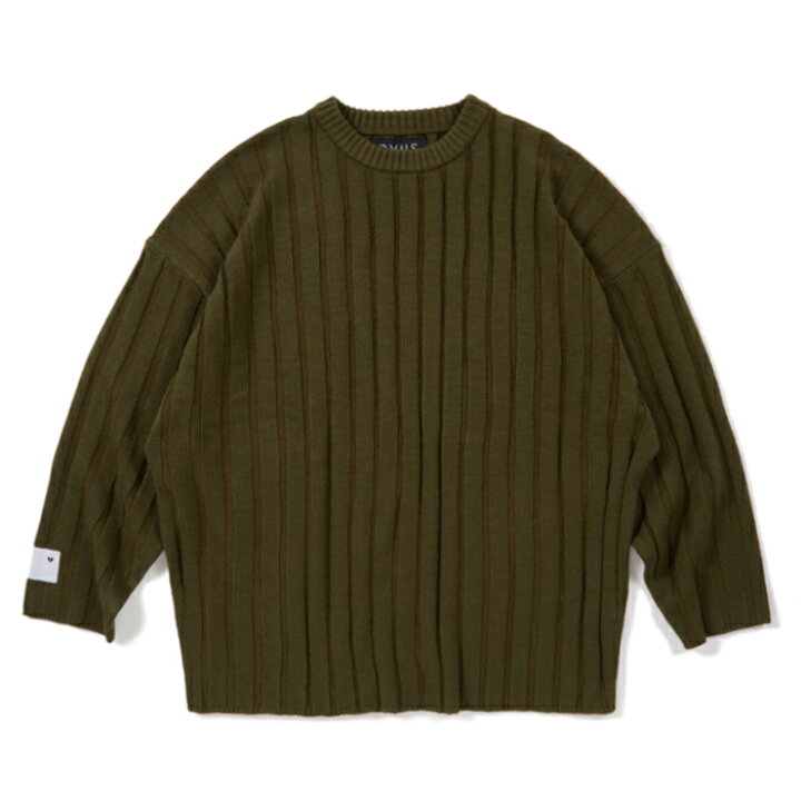 楽天市場】【Deviluse（デビルユース）】Bump Knit Crewneck(OLIVE 