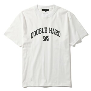 【DOUBLE HARD(ダブルハード)】ARCH LOGO TEE(WHITE)アーチロゴ Tシャツ DJ HAZIME ハジメ HIP HOP ストリートファッション B系 大きいサイズ XXL