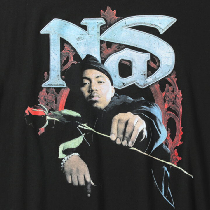 楽天市場】【Nas(ナズ)】RED ROSE TEE(BLACK)ILLMATIC イルマティック 