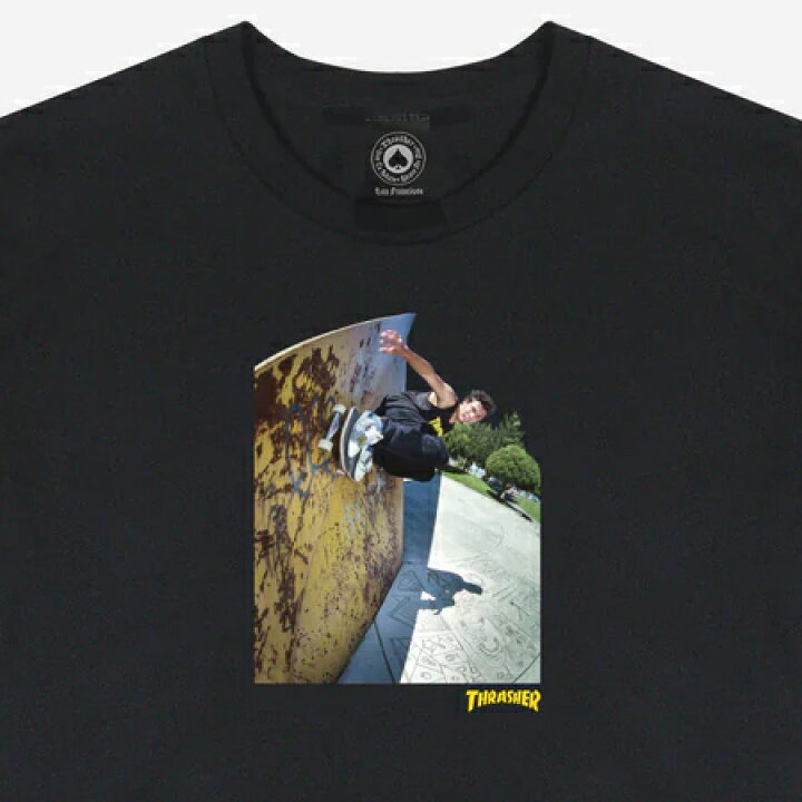 楽天市場】【THRASHER（スラッシャー）】Mic-E WALLRIDE S/S TEE(BLACK 