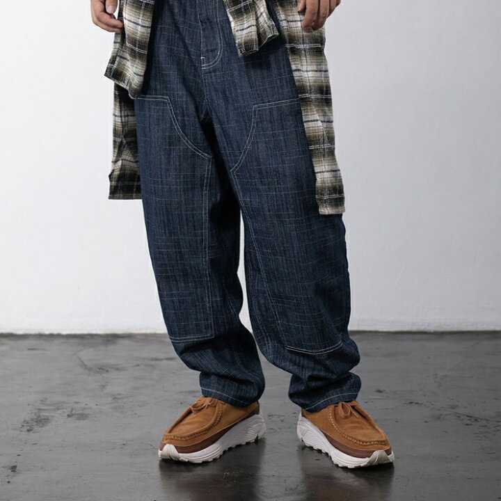 楽天市場】【FLATLUX（フラットラックス）】DOUBLE KNEE BALLOON DENIM 