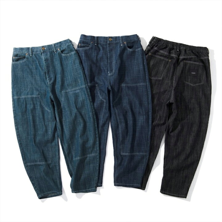楽天市場】【FLATLUX（フラットラックス）】DOUBLE KNEE BALLOON DENIM 