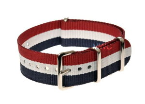 MWCv NATO Xgbv ig[Xgbv iC vXgbv voh 18mm gR[ Red,White and Navy tX oXeBbNiC B