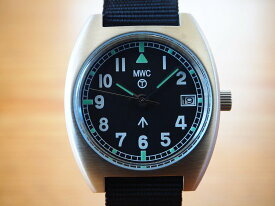 ミリタリーウォッチブランド MWC時計 腕時計 W10 トノー型 70年代 英国軍 モデル ブロードアロー【送料無料】自動巻き セイコー ムーブメント カレンダー 1970s