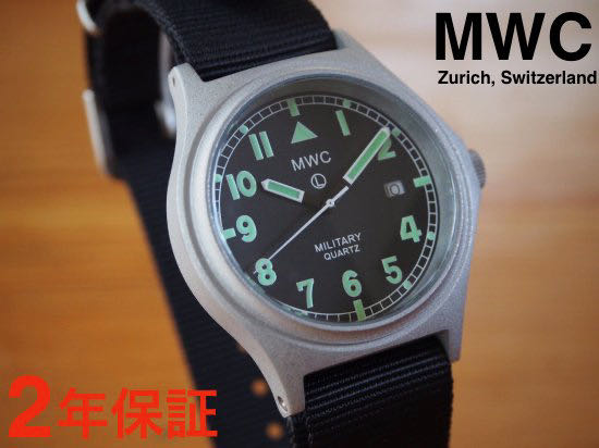 メンズ腕時計 ブランド ミリタリーウォッチカンパニー MWC腕時計 G10BH バッテリーハッチ クォーツ Ronda705/715 50m防水ブ  ラック NATOストラップ グレイN ATOストラップ計2本付き | MWC時計専門店 UNLIMITED4