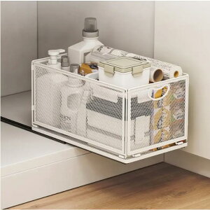 シンク下ラック、収納、スライド、大容量、キッチン収納、シンク下収納ラック、引き出し、取り外し可能なキッチンラック、キッチン、整理、キッチン収納、