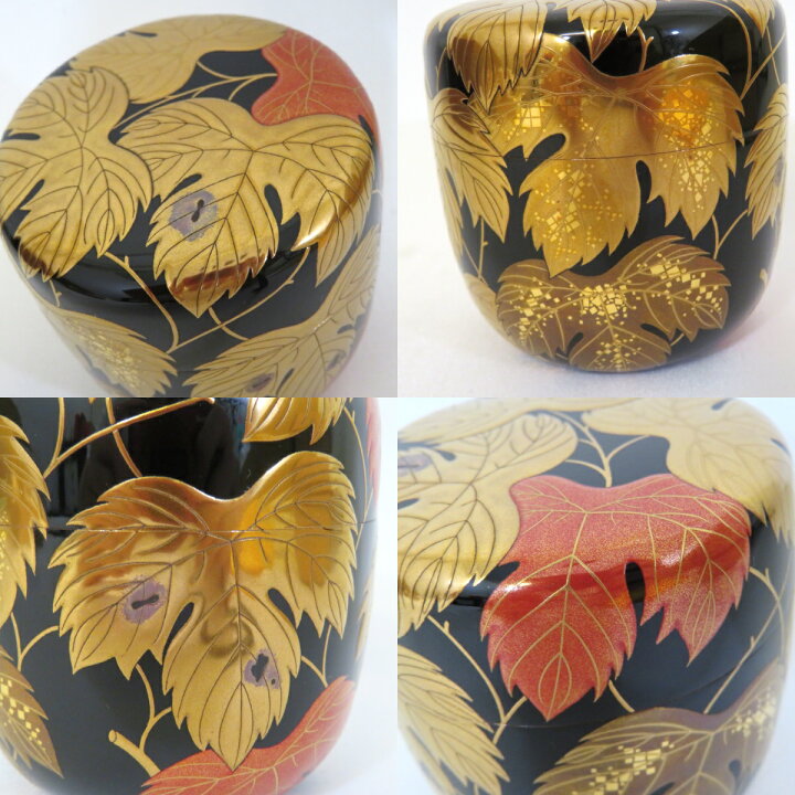 楽天市場】【季節の茶道具】漆匠二代 山下甫斎作 蔦蒔絵 大棗 内梨地 