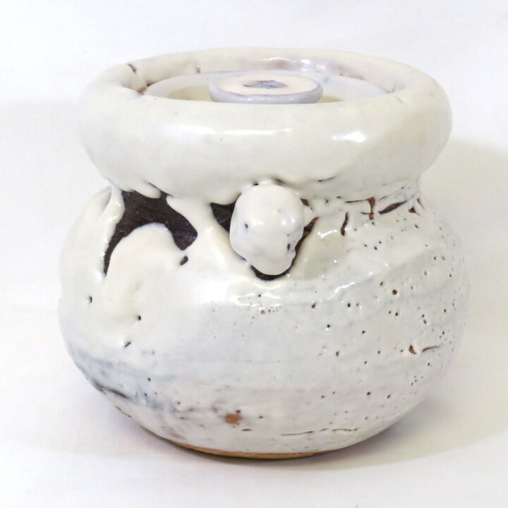 楽天市場】【一月の特売品】山口県 吉田萩苑作 鬼萩 耳付水指 白萩 