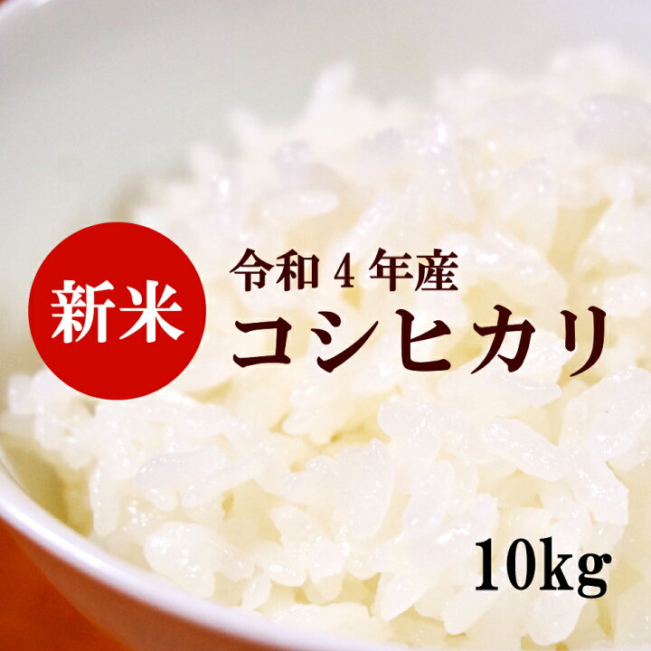 ランキングや新製品 お米 10キロ コシヒカリ 精米 白米