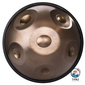 ハンドパンドラム楽器 handpan drum ハンドパンニ短調 6 ノート D マイナー ソフト ハンドパンバッグ ハンドパンマレット 2 個付き 初心者に適しています ゴールド
