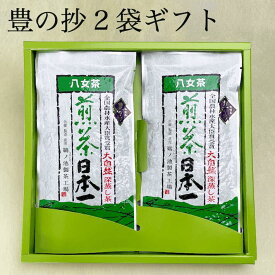 新茶 2024年 お茶 ギフト 八女茶 2袋セット プレゼント 緑茶 茶葉 日本茶 深蒸し茶 人気 法事 お返し 引き出物 お供え物 贈物 内祝 贈り物 一番茶 詰め合わせ お土産 通販 誕生日　御仏前 お供え物 ご仏前 志 鵜ノ池製茶