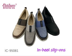 �y�݌Ɍ���zPARTAM LUXE �X�j�[�J�[ �J�W���A�� �C���q�[�� �X���b�|�� �f�C���[ ���o���� ���s IC95081 �u���b�N �u���[ �O���[ �x�[�W�� 22.5 23.0 23.5 24.0 24.5