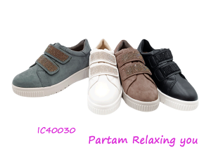 �}���\���Z�[����PARTAM �l�C ���� �y�� �X�j�[�J�[ �}�W�b�N�x���g �r�W���[ �C���q�[�� �N�b�V���� �_�炩�� ���K IC40030 �u���b�N �O���[�� �I�[�N �z���C�g 22.5 23.0 23.5 24.0 24.5